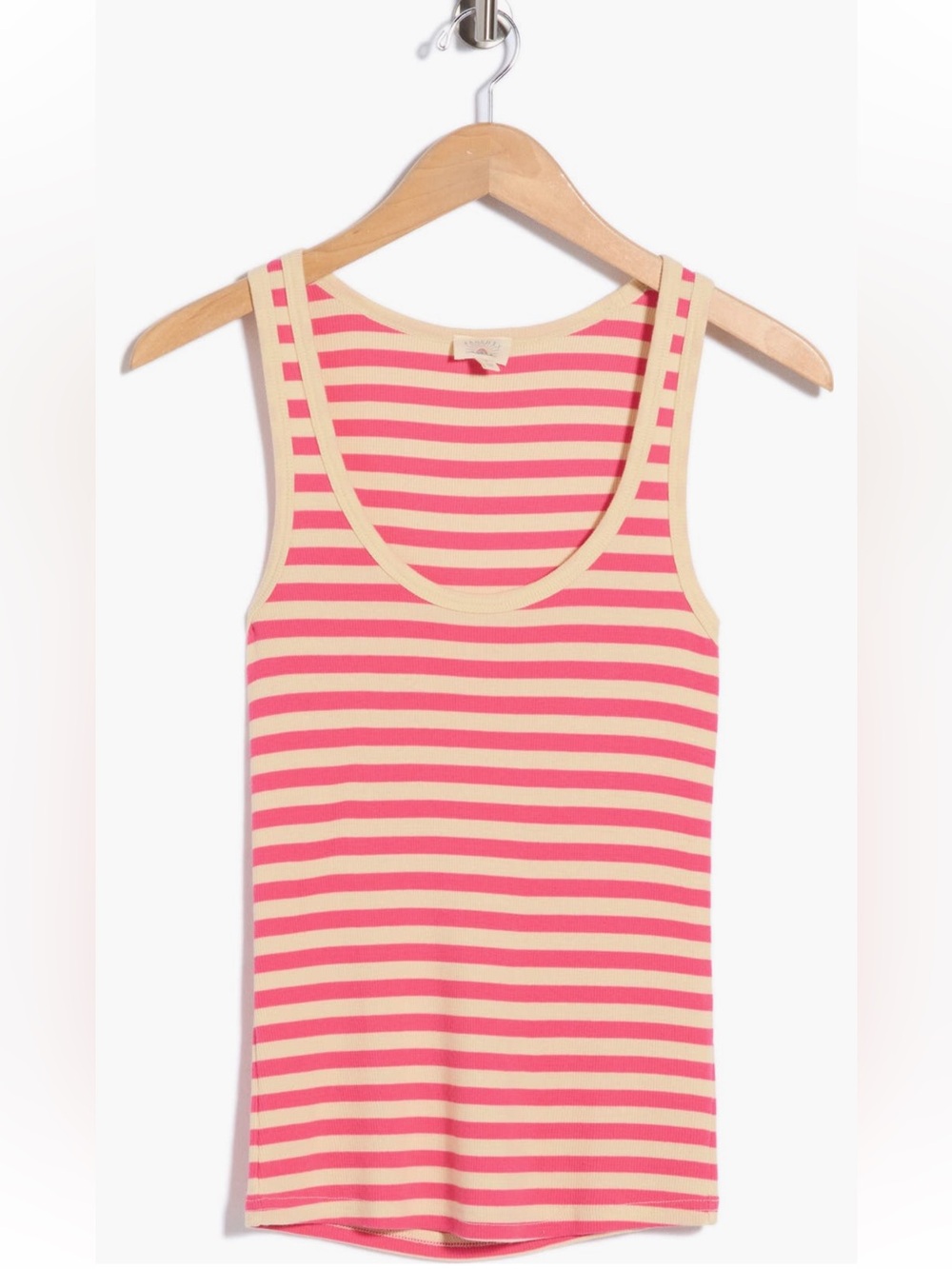 Faherty Featherweight Freestyle Beach Club Stripe Rib Tank Top - Sz Large, NWT